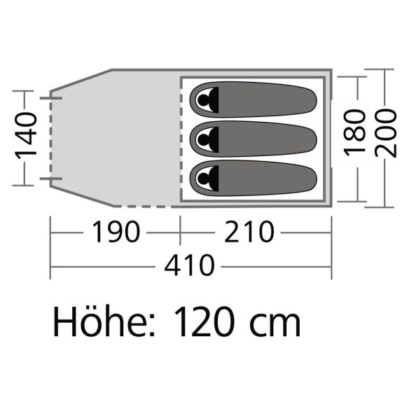 Tunnelzelt Spirit 300