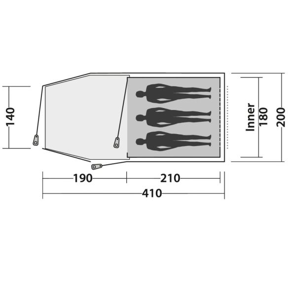 Tunnelzelt Spirit 300