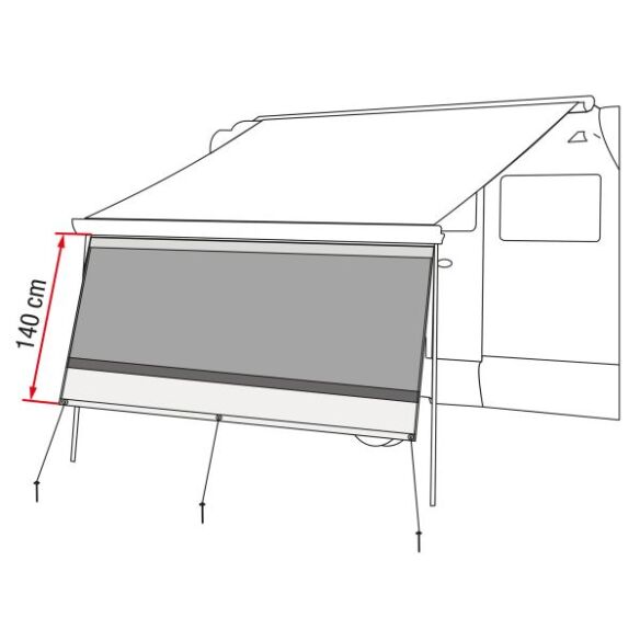 Fiamma Blocker 325 Vorderwand