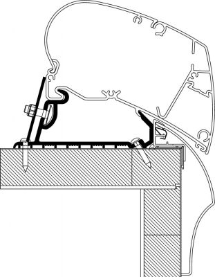 Adapter Rooftop für Hobby Reisemobile ab Baujahr 2013 90 630