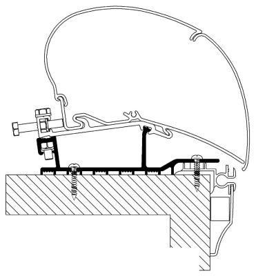 Adapter Rooftop für Hobby Wohnwagen, Baujahr 2009 ? 2013