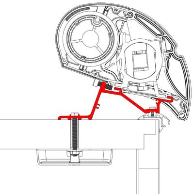 Universal-Dachadapter für Dometic Markisen PR 2000 und PR 2500 94 742