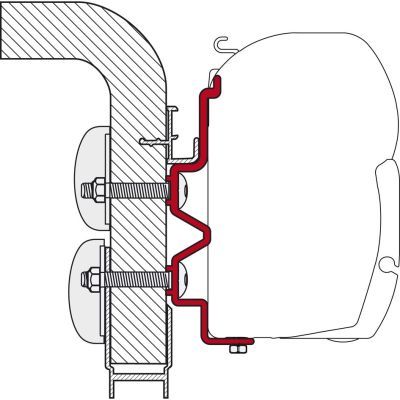 Adapter Hymer Camp 3.5 m 071/676