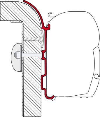 Adapter Bürstner 4.5 m