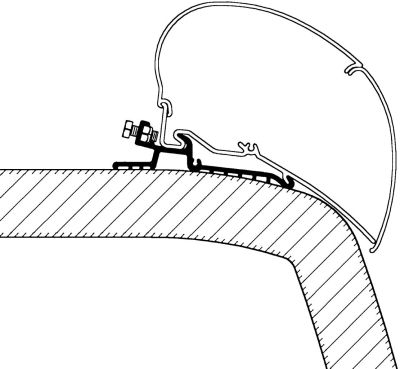 Adapter Hymer SX, Länge 4 m 90 631