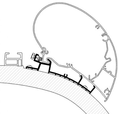 Adapter Carthago Chic bis Baujahr 2014, Länge 4 m