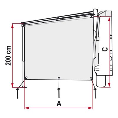 Fiamma Sun View Side F45, F65