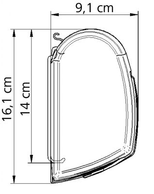 Thule Omnistor 5200 2,60 Tuchfarbe Mystic Grau Gehäusefarbe eloxiert