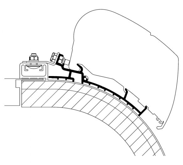 Roof Adapter Rapido Distinction