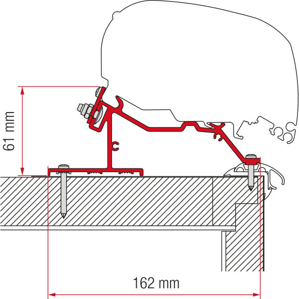 Adapter Caravan Roof