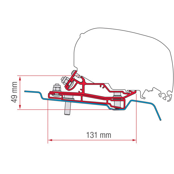 Adapter Ford Transit H3 ab 2014