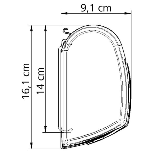 Thule Omnistor 5200 – Abmessungen Gehäuse