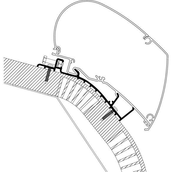 Adapter Carthago Chic ab Baujahr 2015, Länge 4,5 m