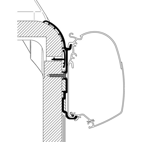 Adapter für Bürstner Ixeo T728 / T734, Länge 4,5 m 90 663