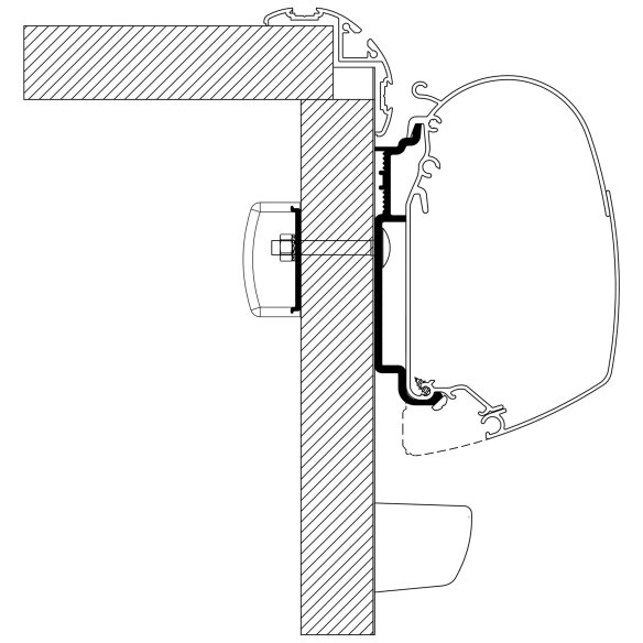 Adapter für Knaus ab Bj. 2017 zu TO Serie 5 und 8 90 694