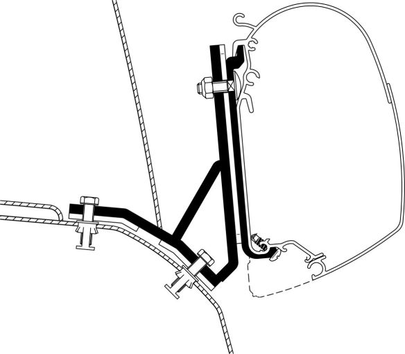 H1 Lift Dachadapter Ducato / Iveco