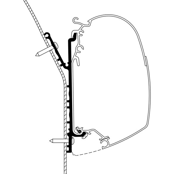 Adapter Knaus Deseo 2019, Länge 3,5 m 89 875