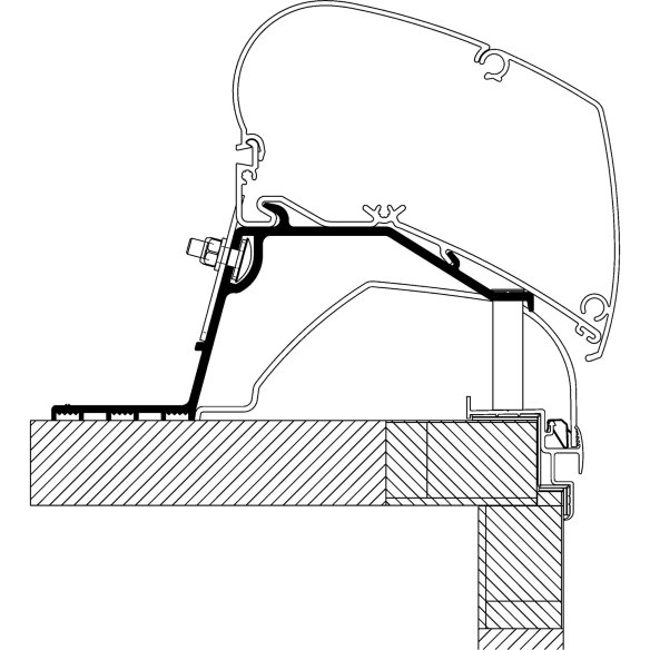 Adapter Rooftop für Hobby Wohnwagen ab Baujahr 2014