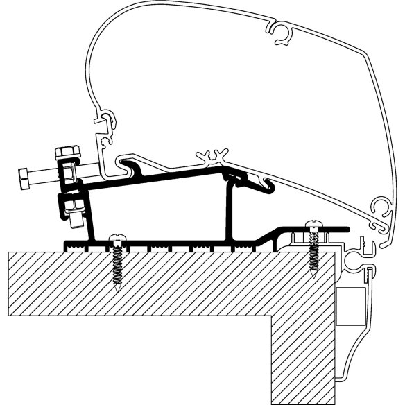 Adapter Rooftop für Hobby Wohnwagen, Baujahr 2009 ? 2013